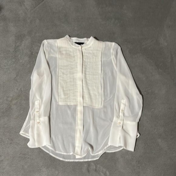 Banana republic silk tuxedo blouse - Picture 6 of 10